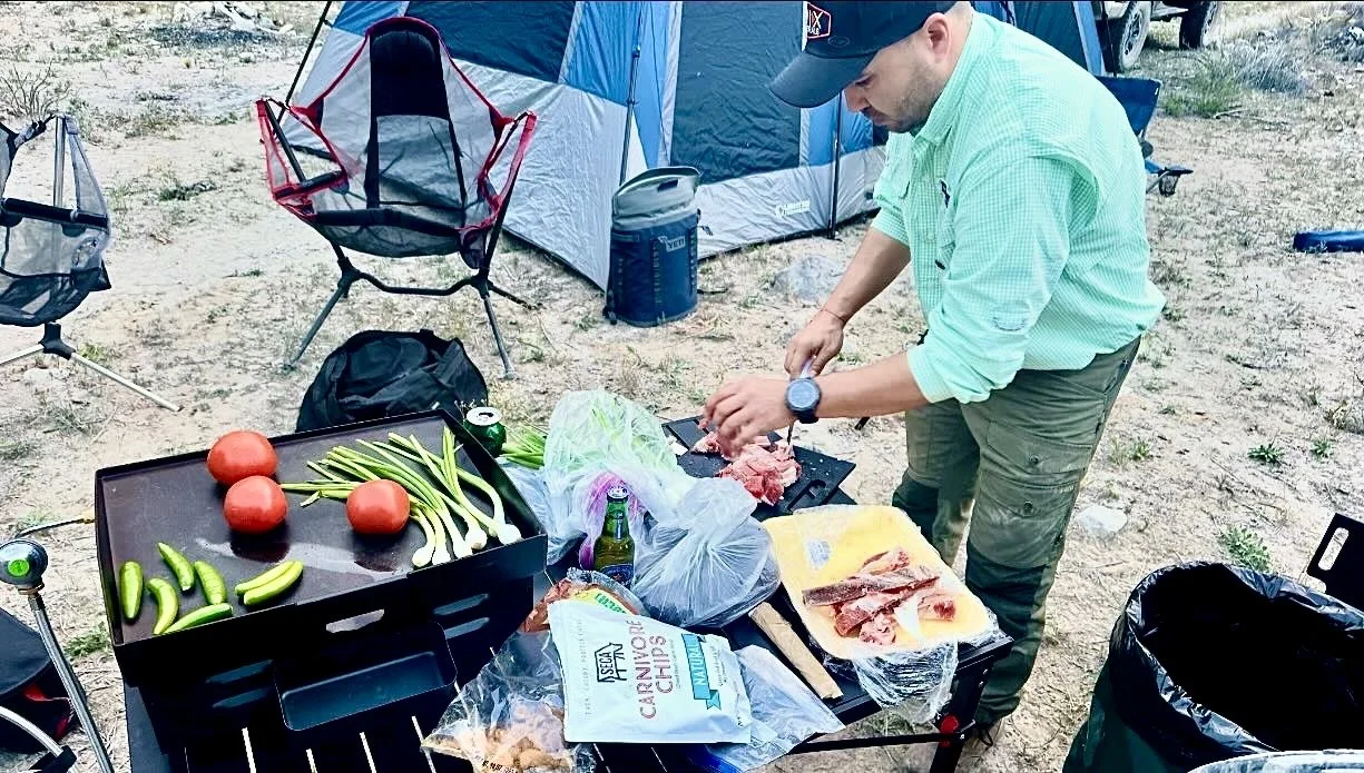 Camp cooking with SECA Carnivore Chips